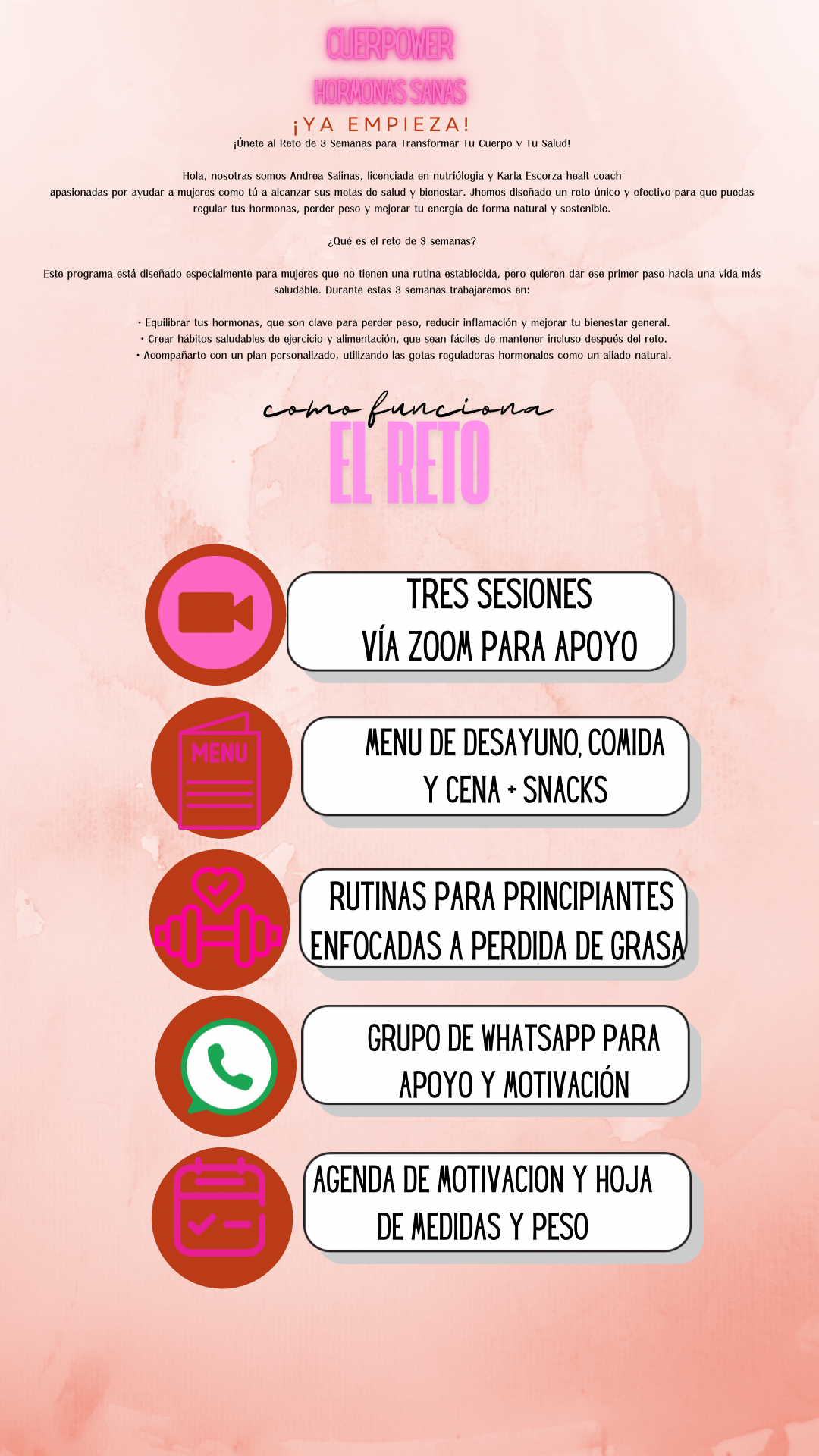 Reto cuerpower + hormonas